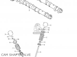 CAM SHAFT/VALVE - GSXR600 2011 (L1) USA (E03)