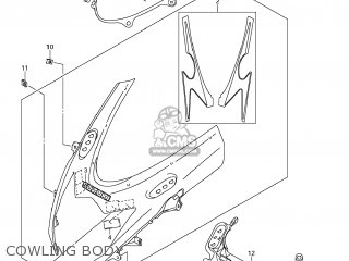 COWLING BODY - GSXR600 2011 (L1) USA (E03)