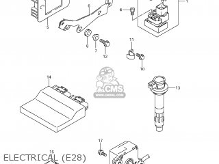 ELECTRICAL (E28) - GSXR600 2011 (L1) USA (E03)