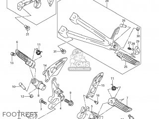 FOOTREST - GSXR600 2011 (L1) USA (E03)