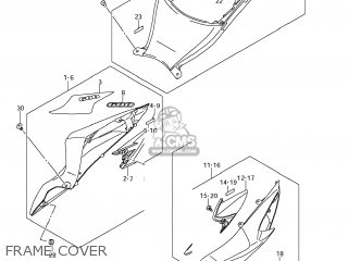 FRAME COVER - GSXR600 2011 (L1) USA (E03)