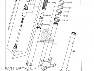 FRONT DAMPER - GSXR600 2011 (L1) USA (E03)