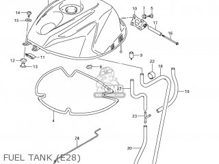 FUEL TANK (E28) - GSXR600 2011 (L1) USA (E03)