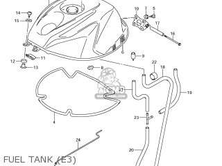 FUEL TANK (E3) - GSXR600 2011 (L1) USA (E03)