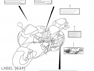 LABEL (E33) - GSXR600 2011 (L1) USA (E03)