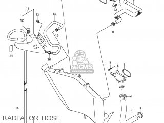 RADIATOR HOSE - GSXR600 2011 (L1) USA (E03)