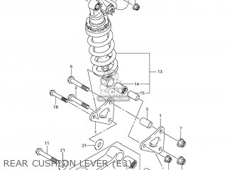 REAR CUSHION LEVER (E3) - GSXR600 2011 (L1) USA (E03)