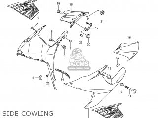 SIDE COWLING - GSXR600 2011 (L1) USA (E03)