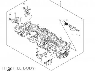 THROTTLE BODY - GSXR600 2011 (L1) USA (E03)