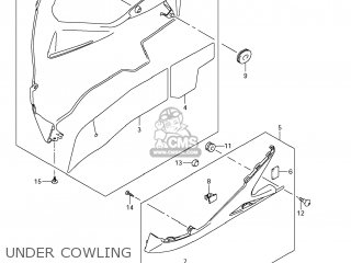 UNDER COWLING - GSXR600 2011 (L1) USA (E03)