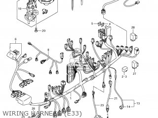 WIRING HARNESS (E33) - GSXR600 2011 (L1) USA (E03)