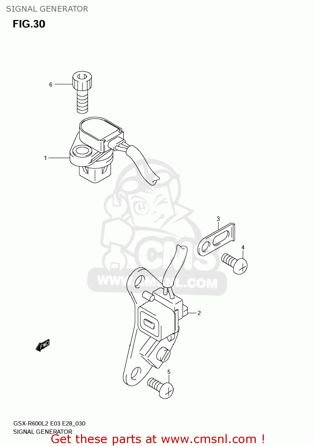 SIGNAL GENERATOR GSXR600 2012 (L2) USA (E03)