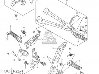 FOOTREST - GSXR600 2012 (L2) USA (E03)