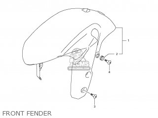 FRONT FENDER - GSXR600 2012 (L2) USA (E03)