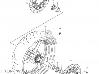 FRONT WHEEL - GSXR600 2012 (L2) USA (E03)
