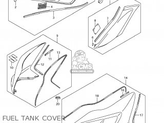 FUEL TANK COVER - GSXR600 2012 (L2) USA (E03)
