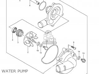 WATER PUMP - GSXR600 2012 (L2) USA (E03)