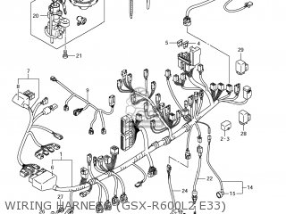 WIRING HARNESS (GSX-R600L2 E33) - GSXR600 2012 (L2) USA (E03)