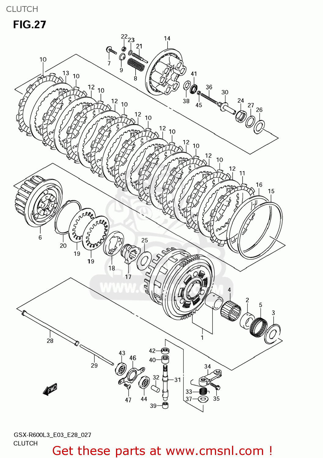 CLUTCH GSXR600 2013 (L3) USA (E03)