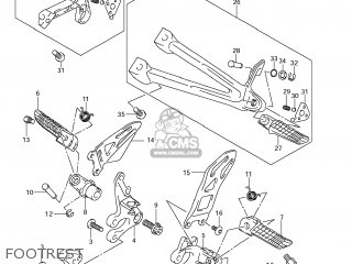 FOOTREST - GSXR600 2013 (L3) USA (E03)