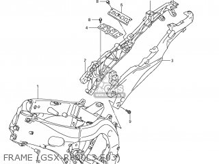 FRAME (GSX-R600L3 E03) - GSXR600 2013 (L3) USA (E03)