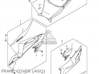 FRAME COVER (AGQ) - GSXR600 2013 (L3) USA (E03)