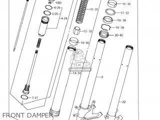 FRONT DAMPER - GSXR600 2013 (L3) USA (E03)