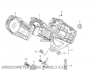SPEEDOMETER (GSX-R600L3 E33) - GSXR600 2013 (L3) USA (E03)