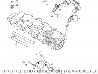THROTTLE BODY HOSE/JOINT (GSX-R600L3 E03) - GSXR600 2013 (L3) USA (E03)