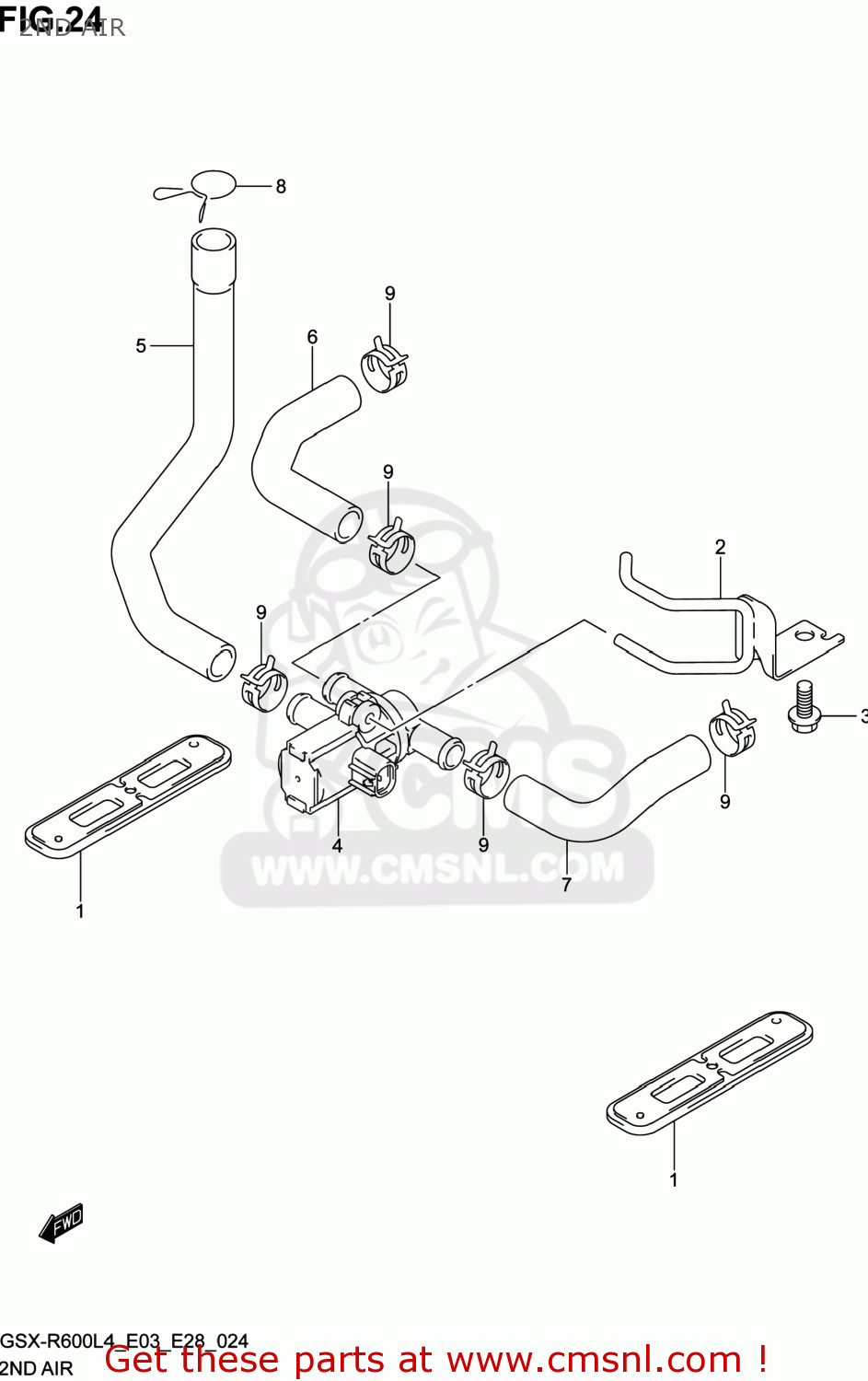 2ND AIR GSXR600 2014 (L4) USA (E03)