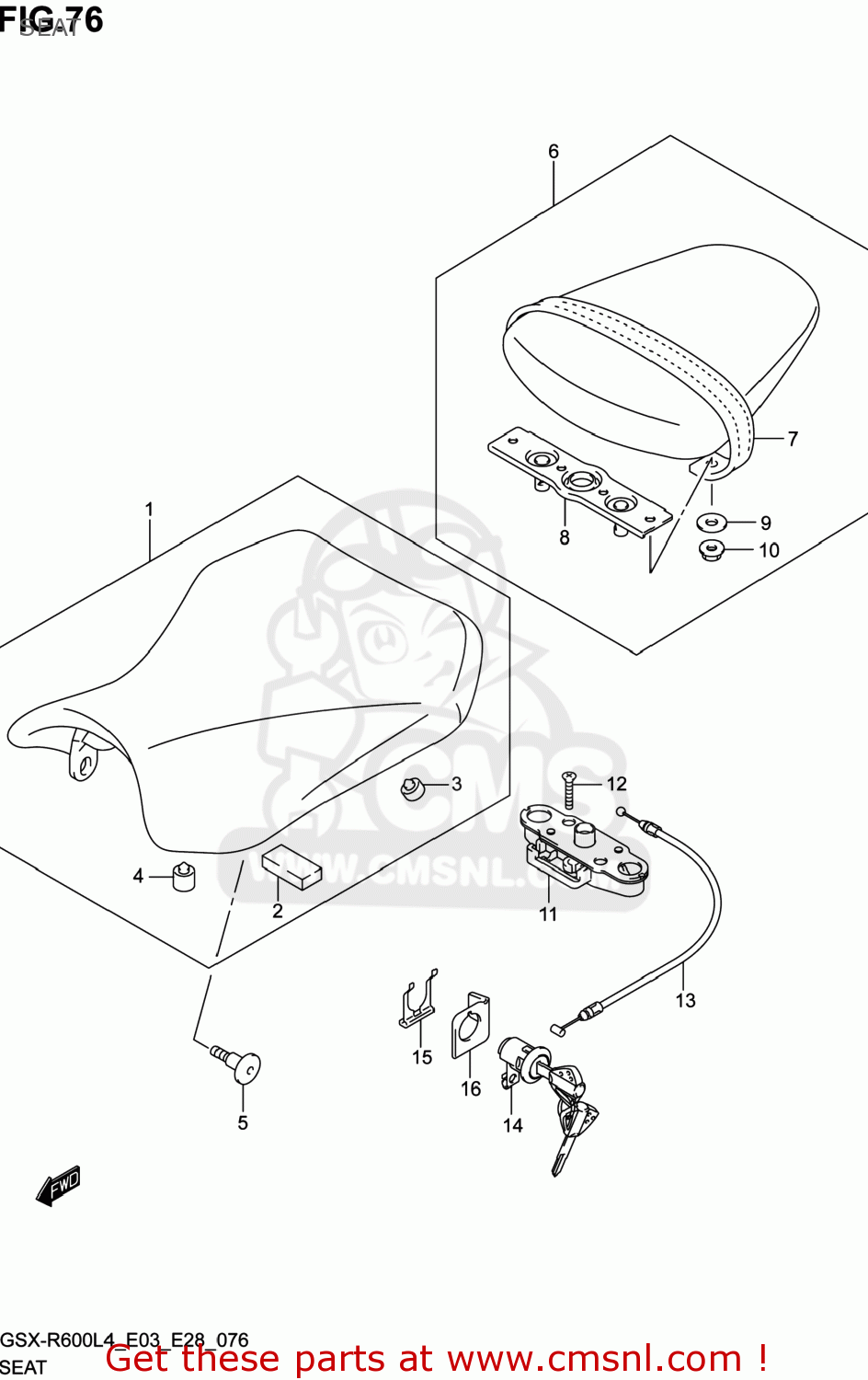 SEAT GSXR600 2014 (L4) USA (E03)
