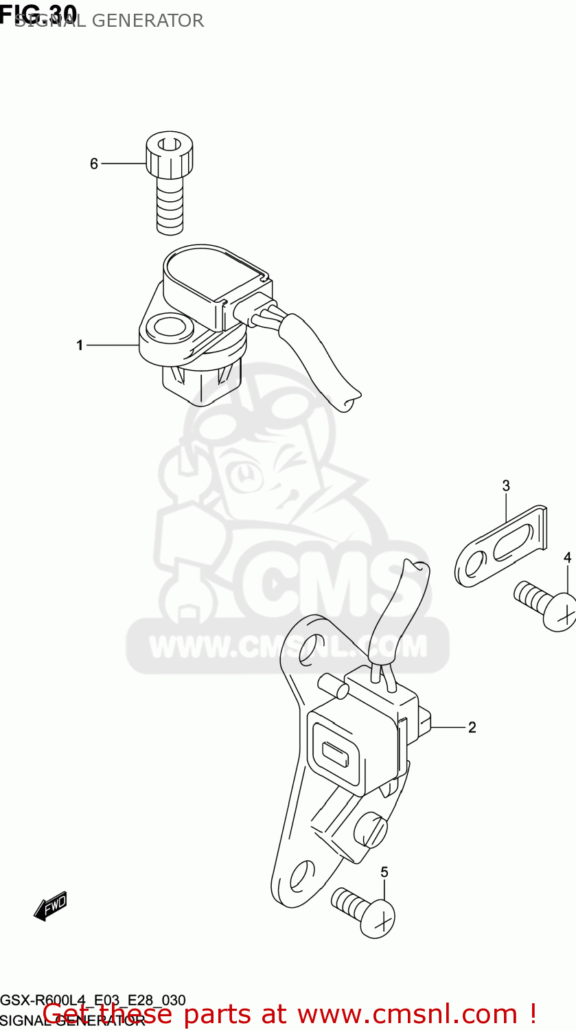 SIGNAL GENERATOR GSXR600 2014 (L4) USA (E03)