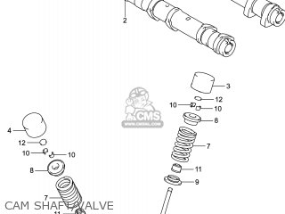 CAM SHAFT/VALVE - GSXR600 2014 (L4) USA (E03)