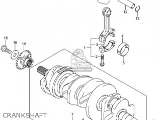 CRANKSHAFT - GSXR600 2014 (L4) USA (E03)
