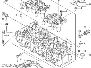 CYLINDER HEAD - GSXR600 2014 (L4) USA (E03)