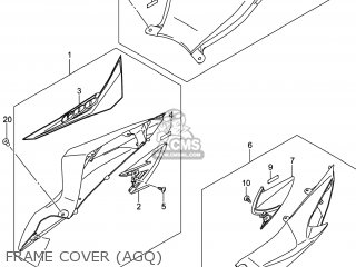 FRAME COVER (AGQ) - GSXR600 2014 (L4) USA (E03)