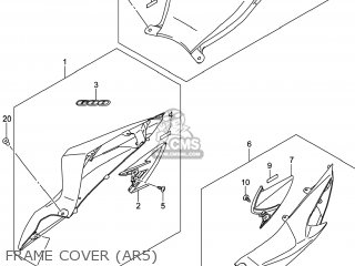 FRAME COVER (AR5) - GSXR600 2014 (L4) USA (E03)