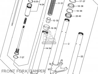 FRONT FORK DAMPER - GSXR600 2014 (L4) USA (E03)