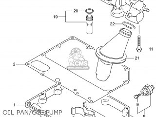 OIL PAN/OIL PUMP - GSXR600 2014 (L4) USA (E03)