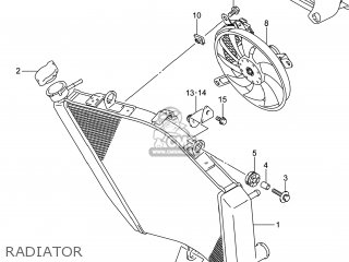 RADIATOR - GSXR600 2014 (L4) USA (E03)