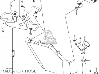 RADIATOR HOSE - GSXR600 2014 (L4) USA (E03)