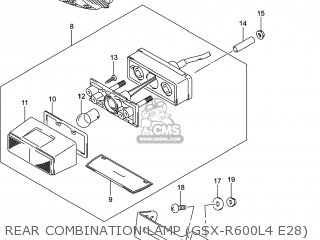REAR COMBINATION LAMP (GSX-R600L4 E28) - GSXR600 2014 (L4) USA (E03)