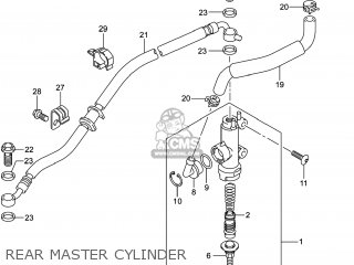 REAR MASTER CYLINDER - GSXR600 2014 (L4) USA (E03)