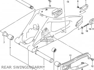 REAR SWINGINGARM - GSXR600 2014 (L4) USA (E03)