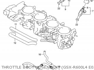 THROTTLE BODY HOSE/JOINT (GSX-R600L4 E03) - GSXR600 2014 (L4) USA (E03)
