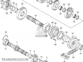 TRANSMISSION - GSXR600 2014 (L4) USA (E03)