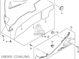 UNDER COWLING - GSXR600 2014 (L4) USA (E03)