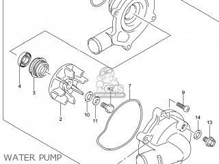 WATER PUMP - GSXR600 2014 (L4) USA (E03)
