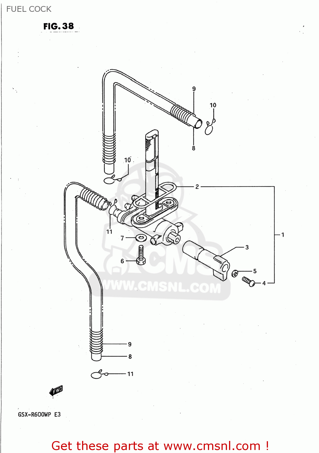 FUEL COCK GSXR600W 1992 (N) USA (E03)