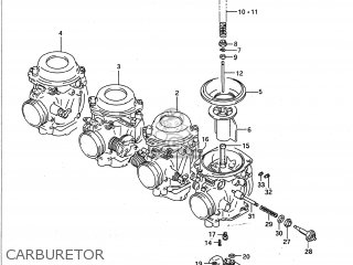 CARBURETOR - GSXR600W 1992 (N) USA (E03)